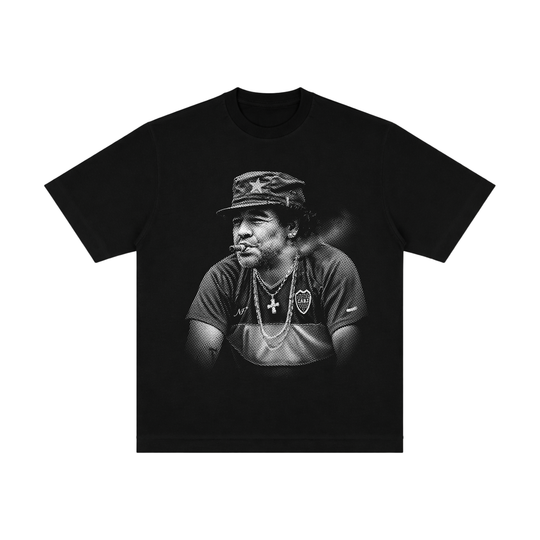 Camiseta "Maradona Style" - Oversized Preta