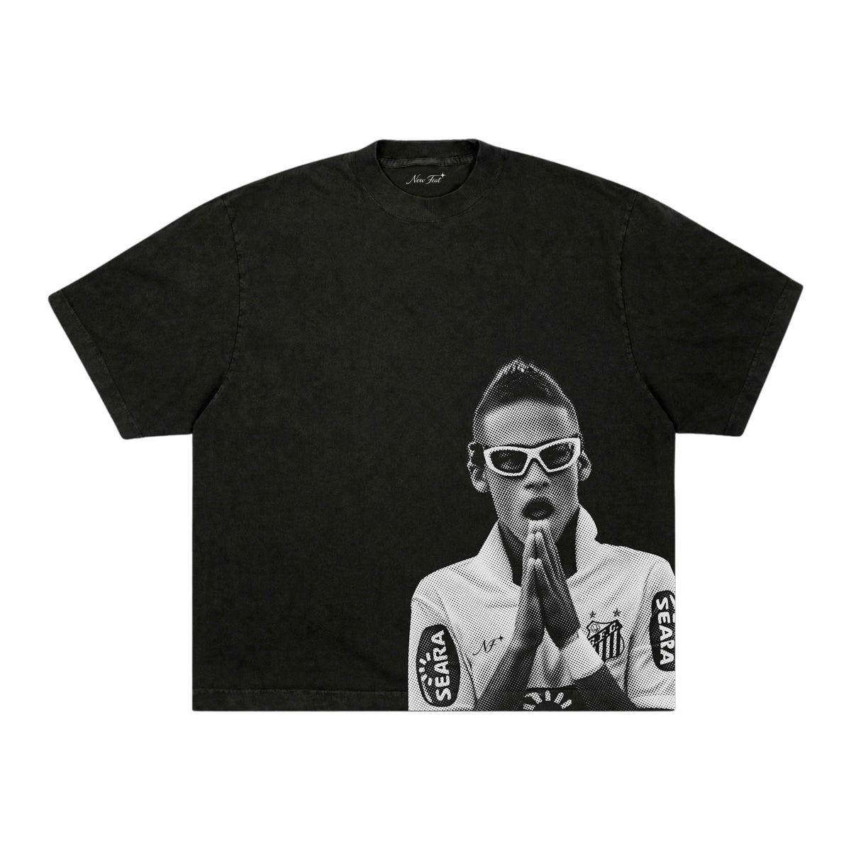 Camiseta Menino Ney 1.0 - Boxy Preta