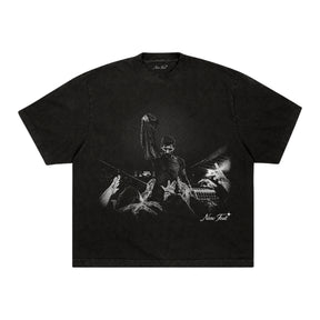 Camiseta Messi Redenção - Boxy Preta