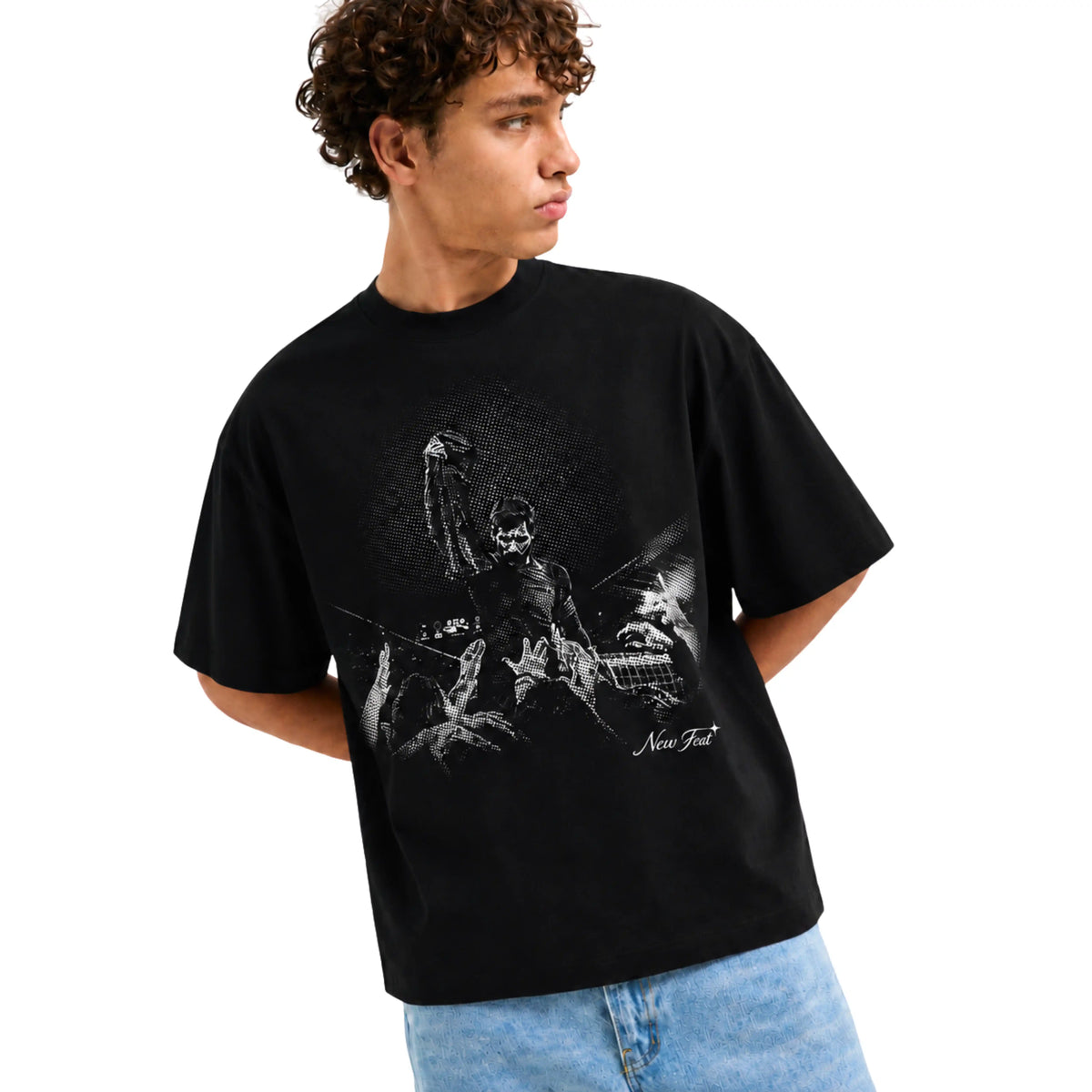 Camiseta Messi Redenção - Boxy Preta