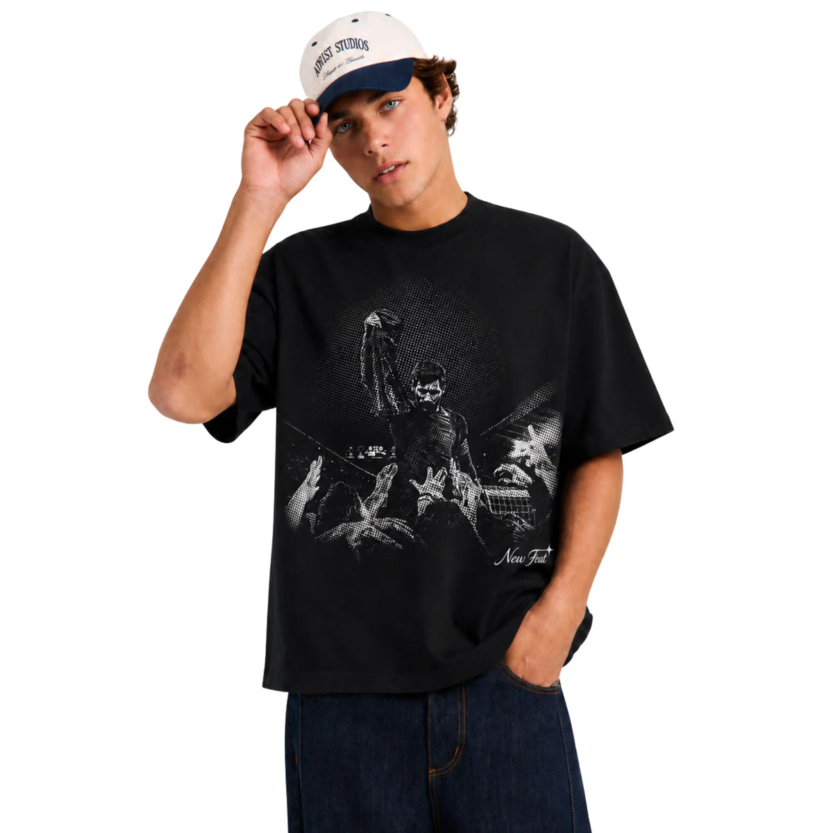 Camiseta Messi Redenção - Oversized Preta