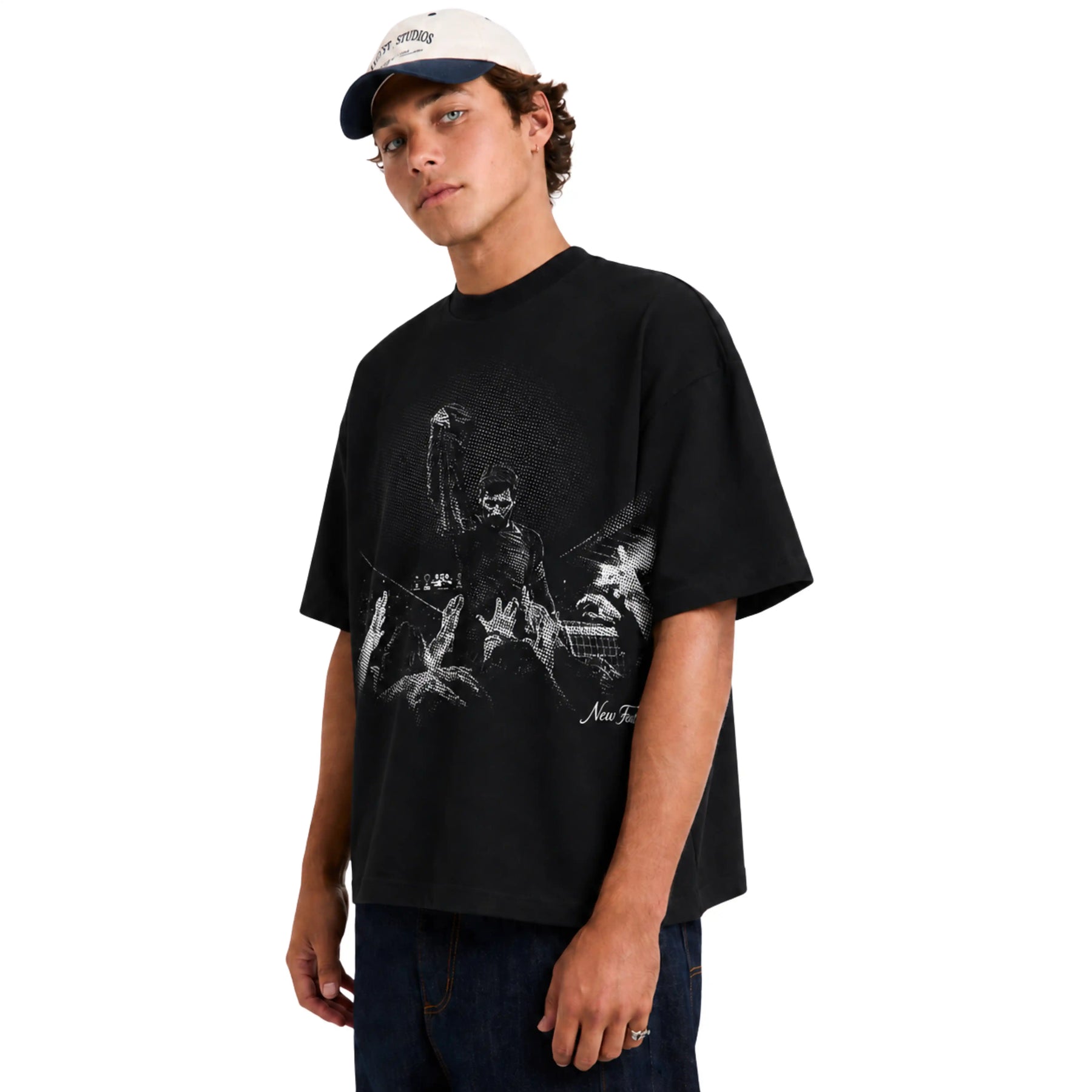 Camiseta Messi Redenção - Oversized Preta