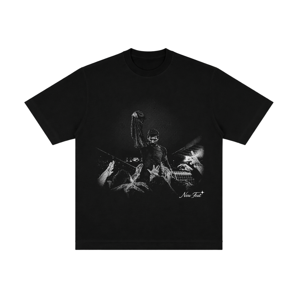Camiseta "Messi Redenção" - Oversized Preta