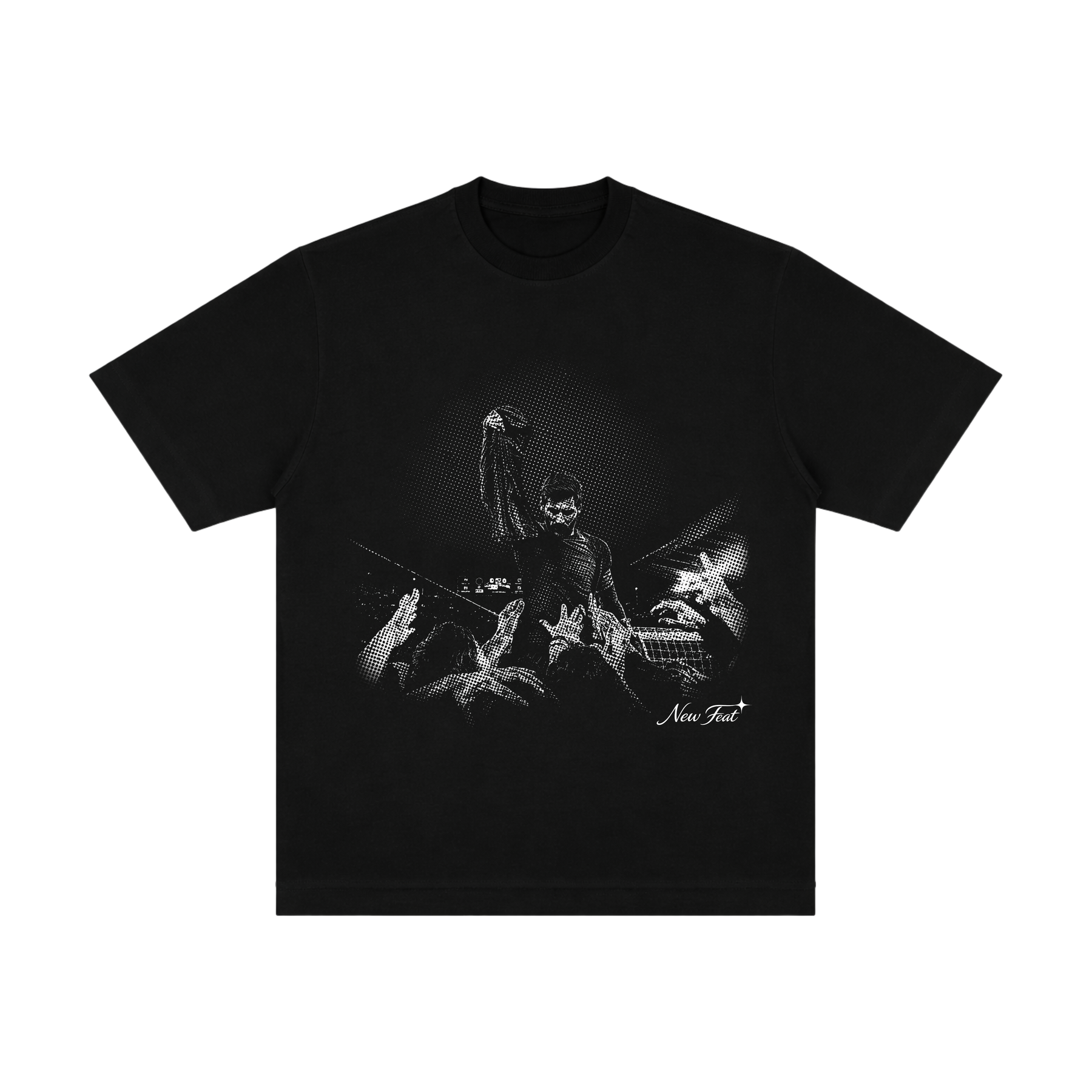 Camiseta "Messi Redenção" - Oversized Preta