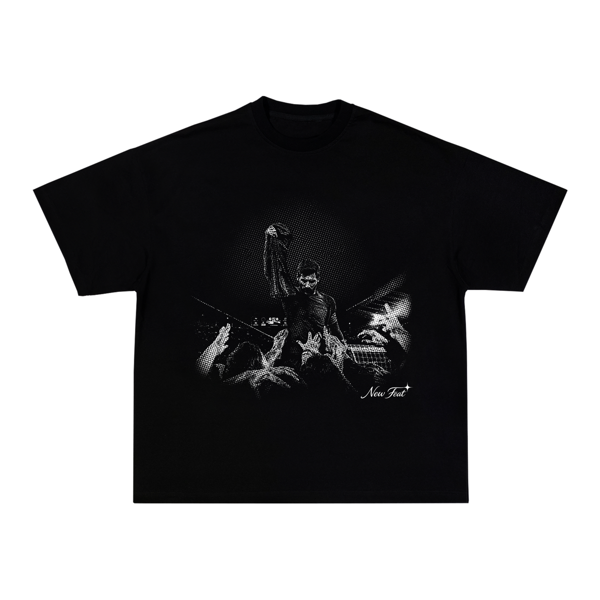 Camiseta "Messi Redenção" - Boxy Preta