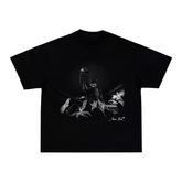 Camiseta "Messi Redenção" - Boxy Preta