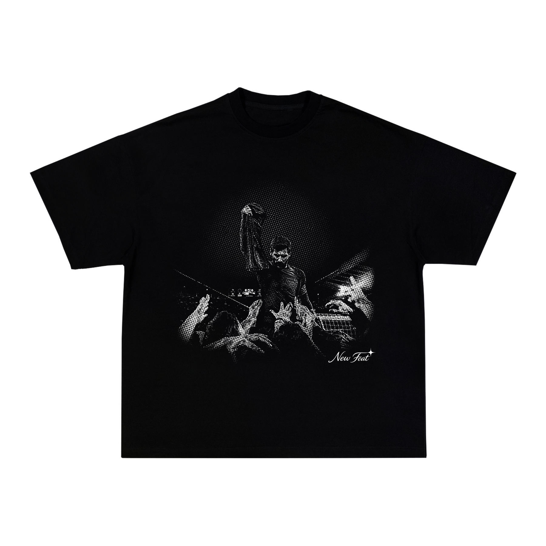 Camiseta "Messi Redenção" - Boxy Preta