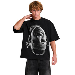 Camiseta Neymar Mascara - Oversized Preta