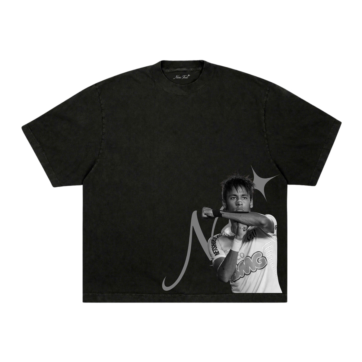 Camiseta Ney Tois - Boxy Preta