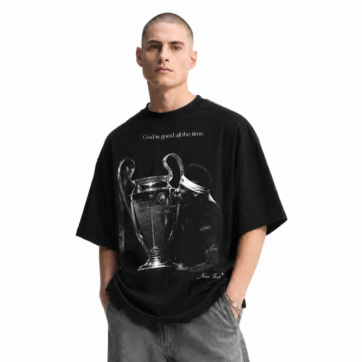 Camiseta Neymar Champions - Oversized Preta