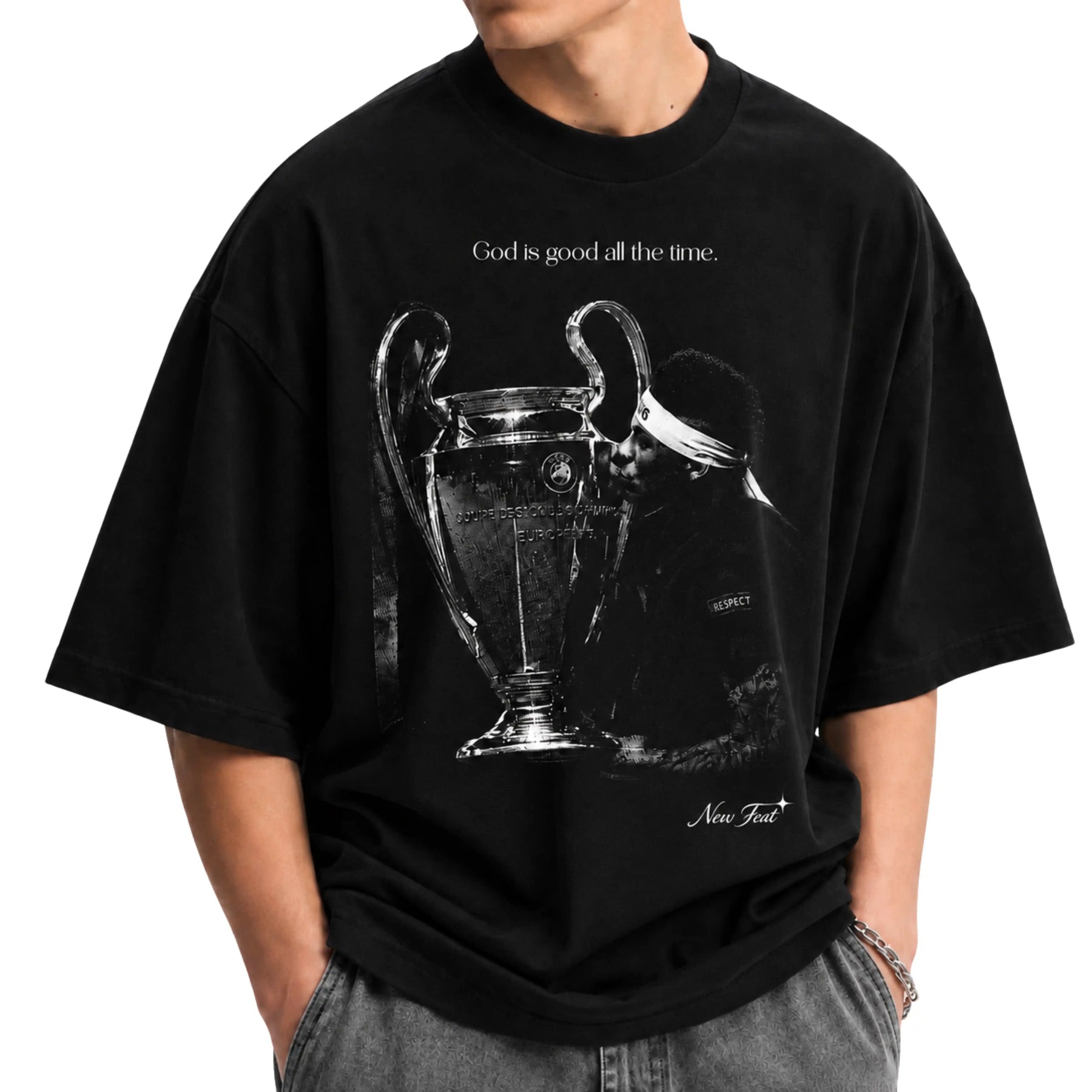 Camiseta Neymar Champions - Oversized Preta