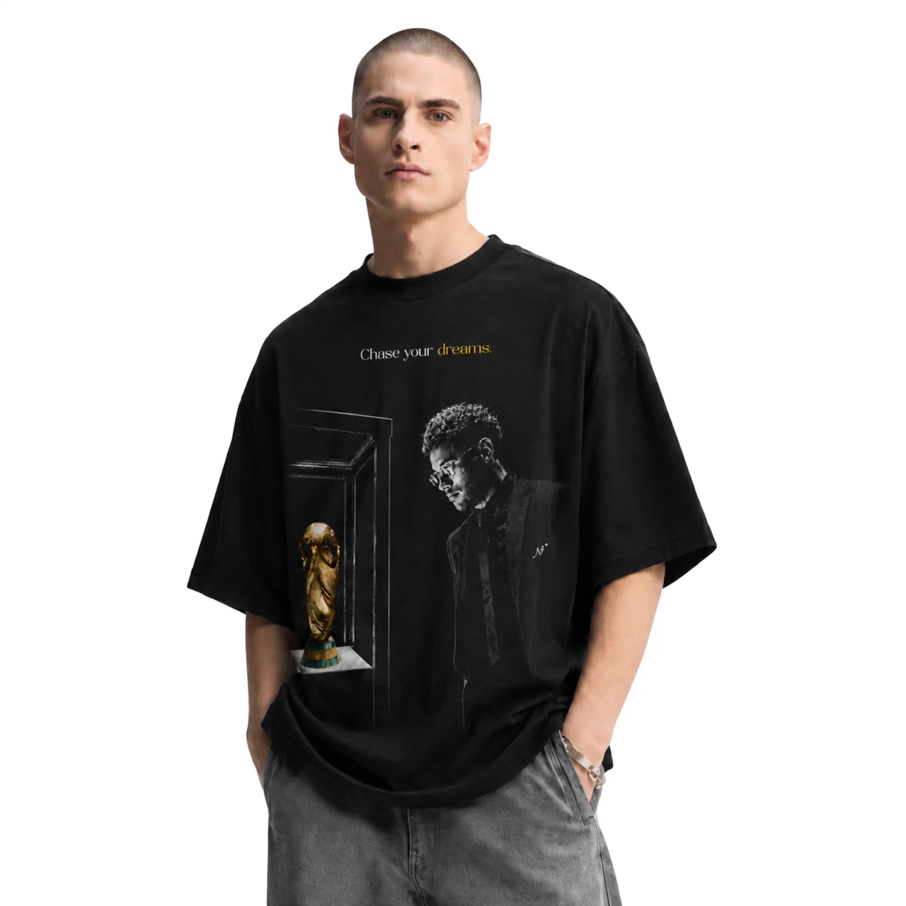 Camiseta Neymar Dreams - Oversized Preta