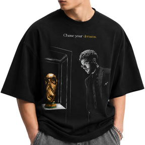 Camiseta Neymar Dreams - Oversized Preta