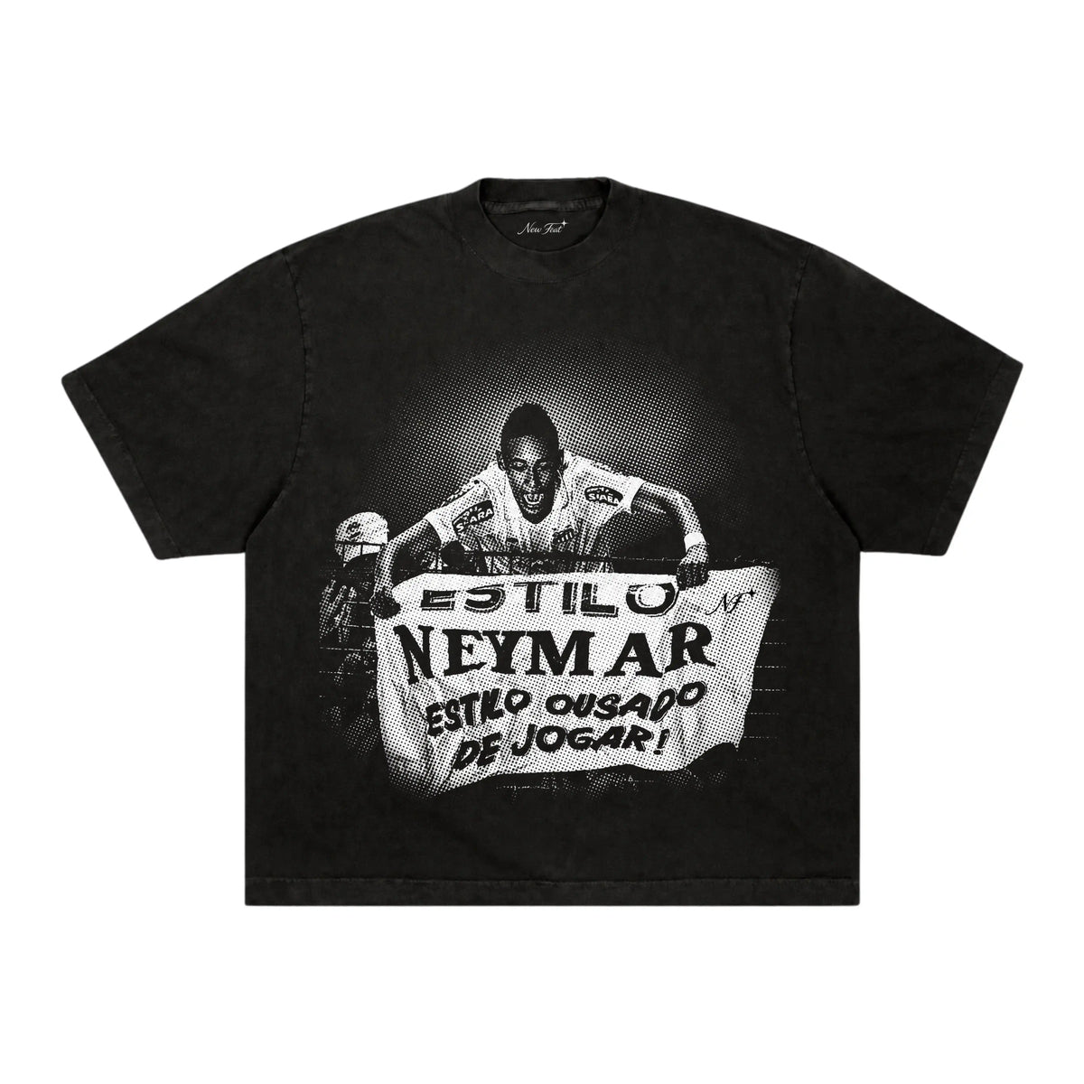 Camiseta Neymar Ousado - Boxy Preta