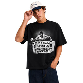 Camiseta Neymar Ousado - Oversized Preta