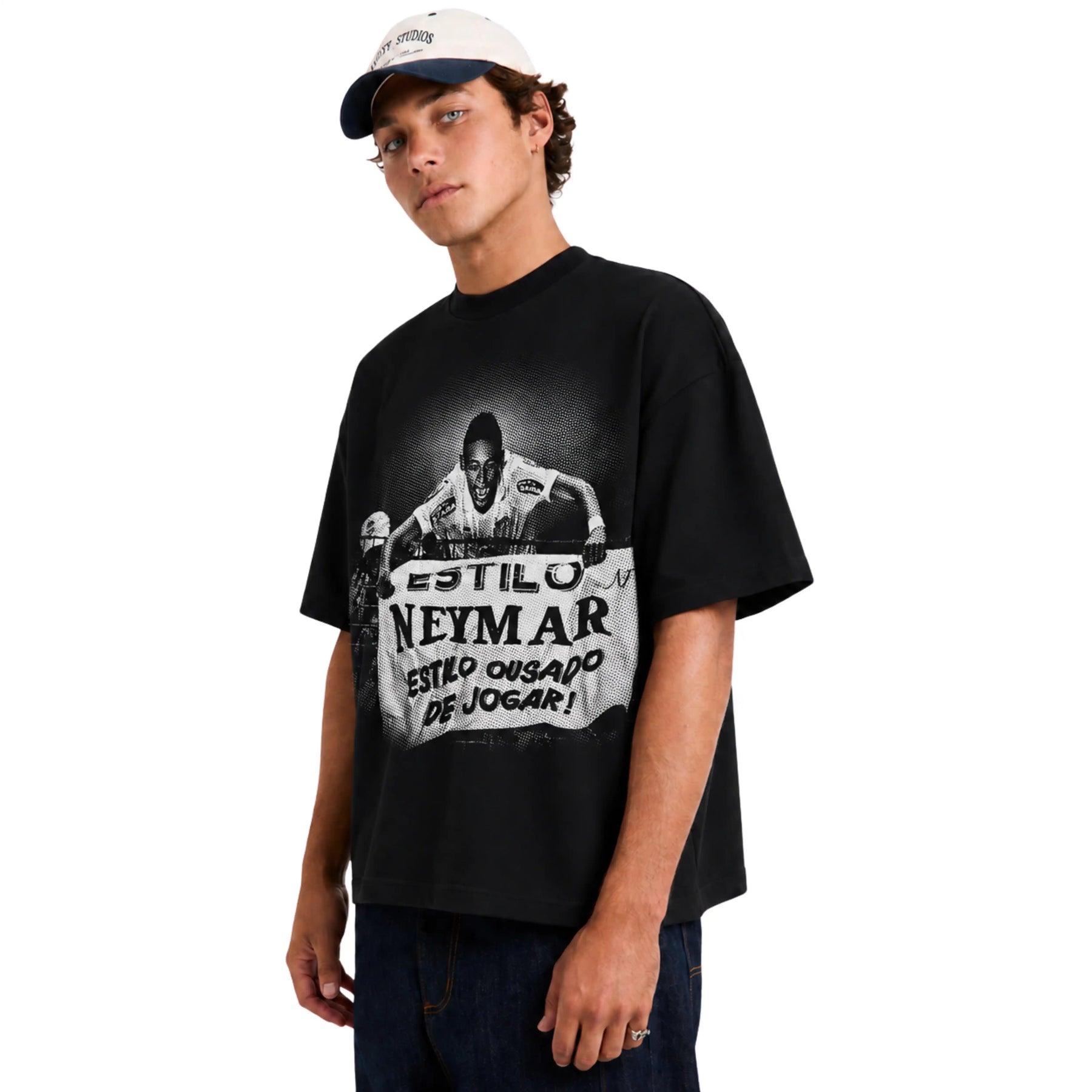 Camiseta Neymar Ousado - Oversized Preta