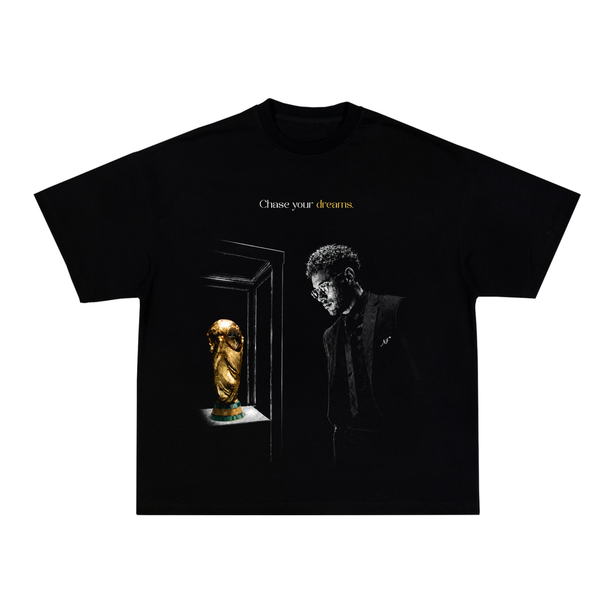 Camiseta "Neymar Dreams" - Boxy Preta
