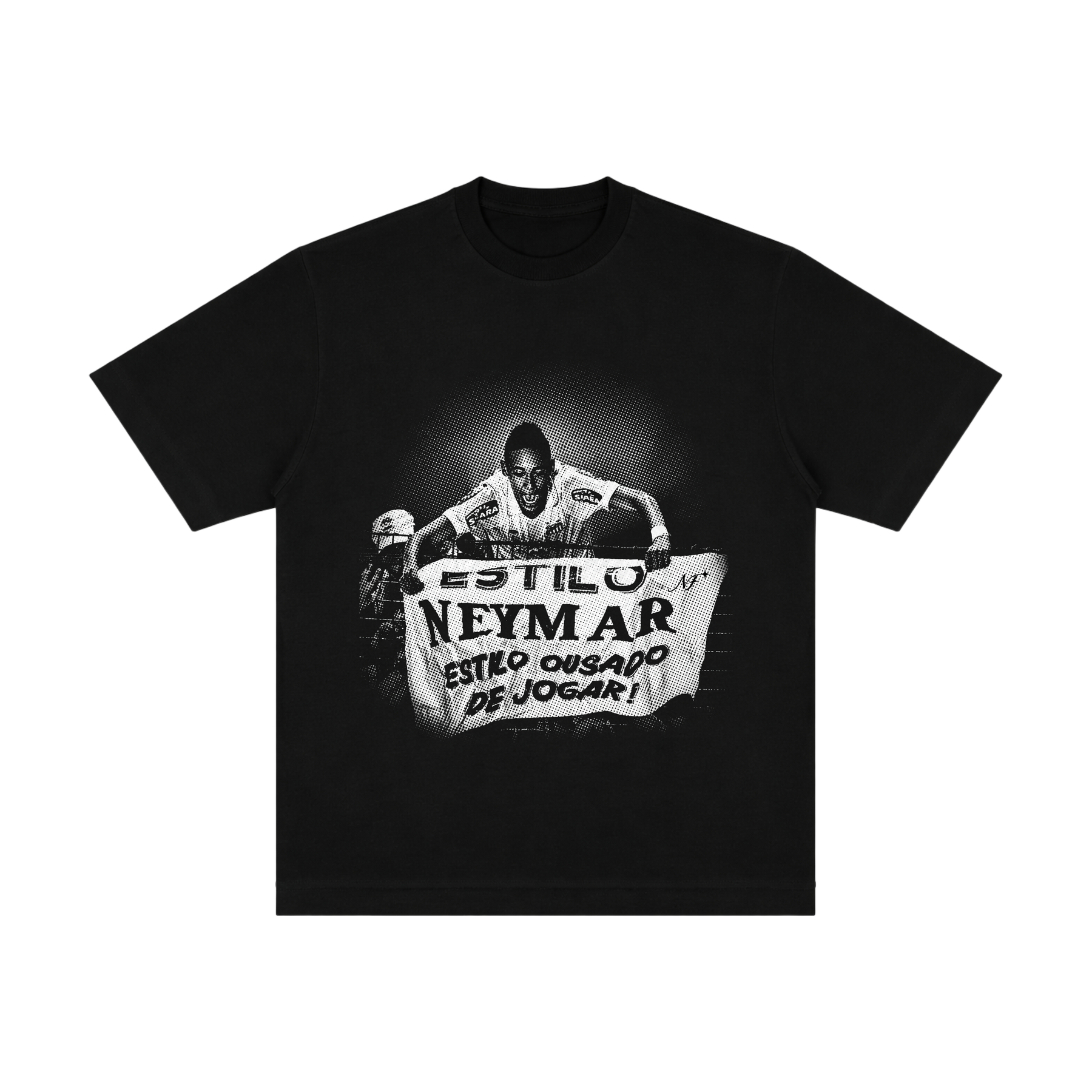 Camiseta "Neymar Ousado" - Oversized Preta