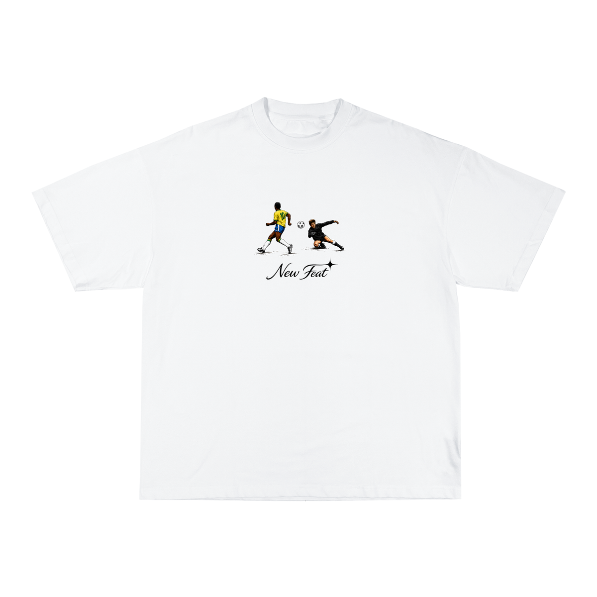 Camiseta "Pelé Copa" - Boxy Branca