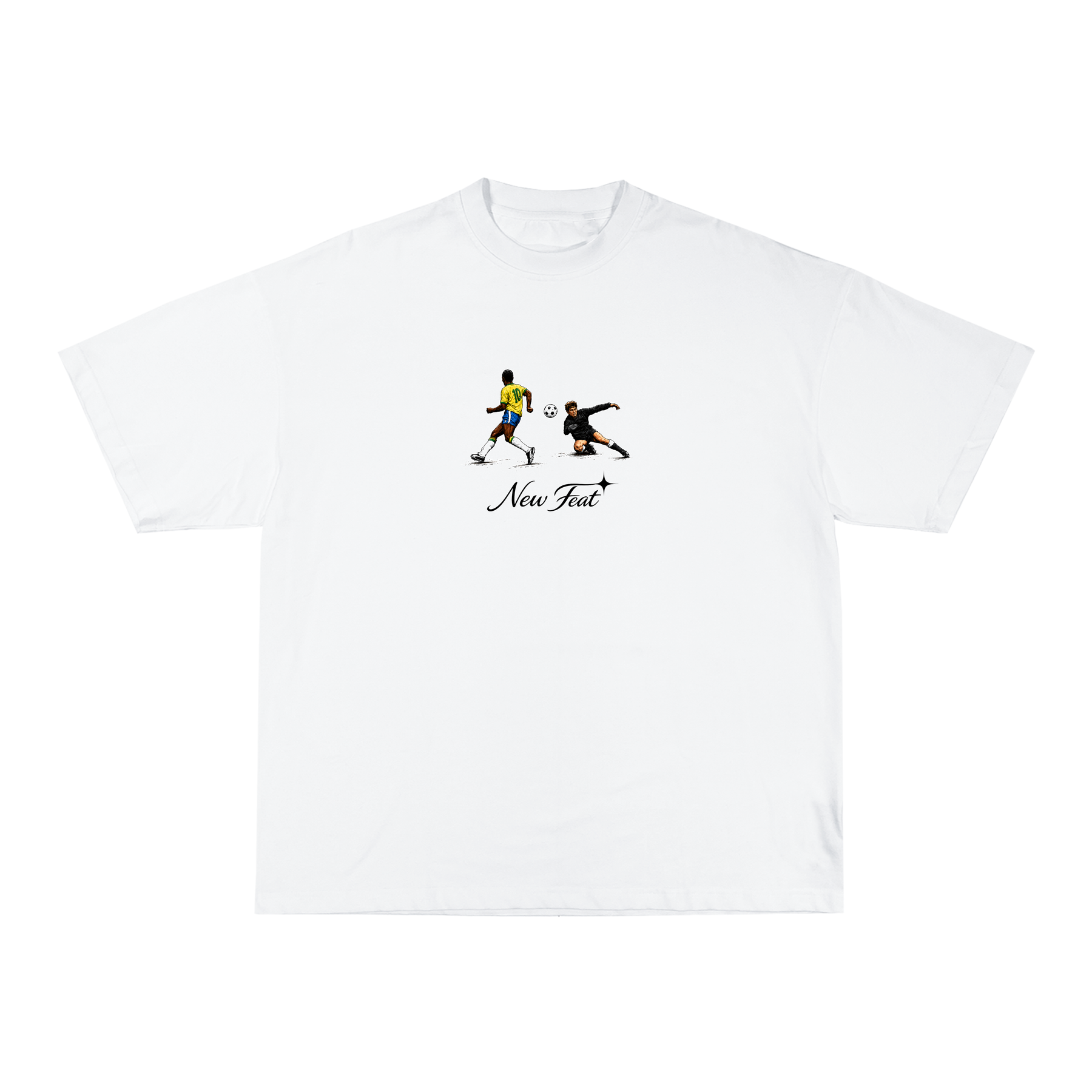 Camiseta "Pelé Copa" - Boxy Branca