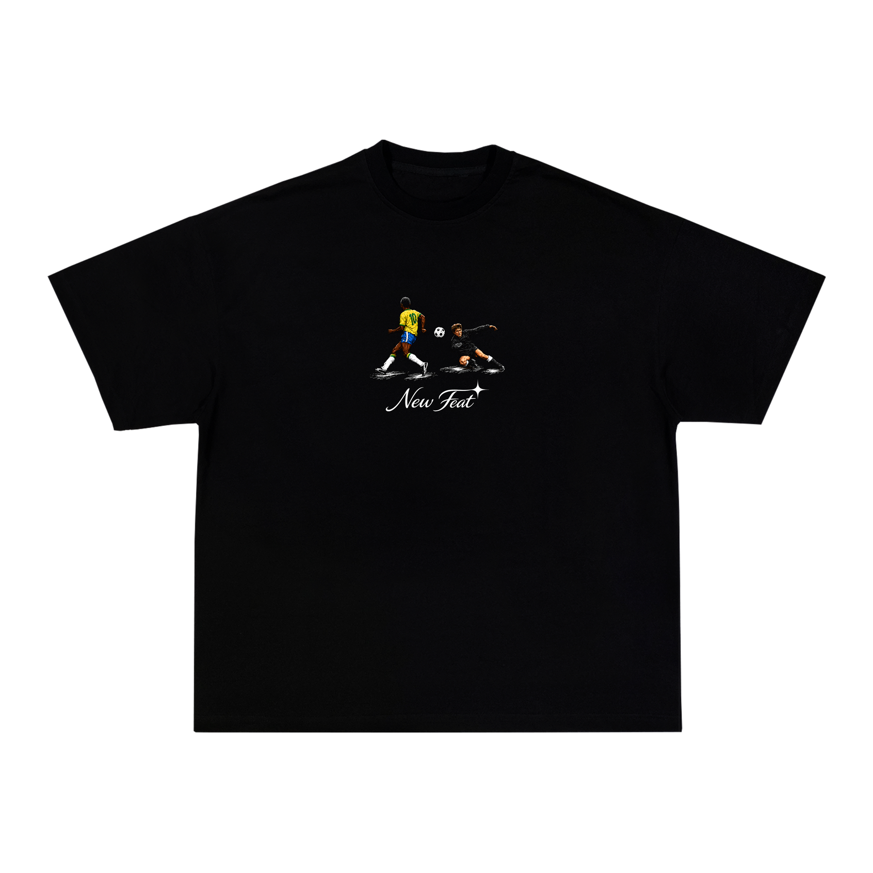 Camiseta "Pelé Copa" - Boxy Preta