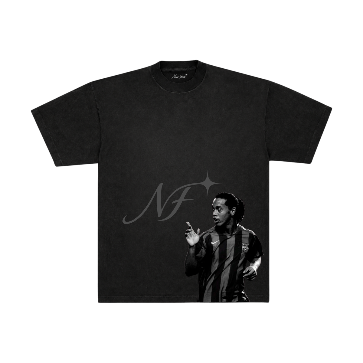 Camiseta Ronaldinho NF - Oversized Preta