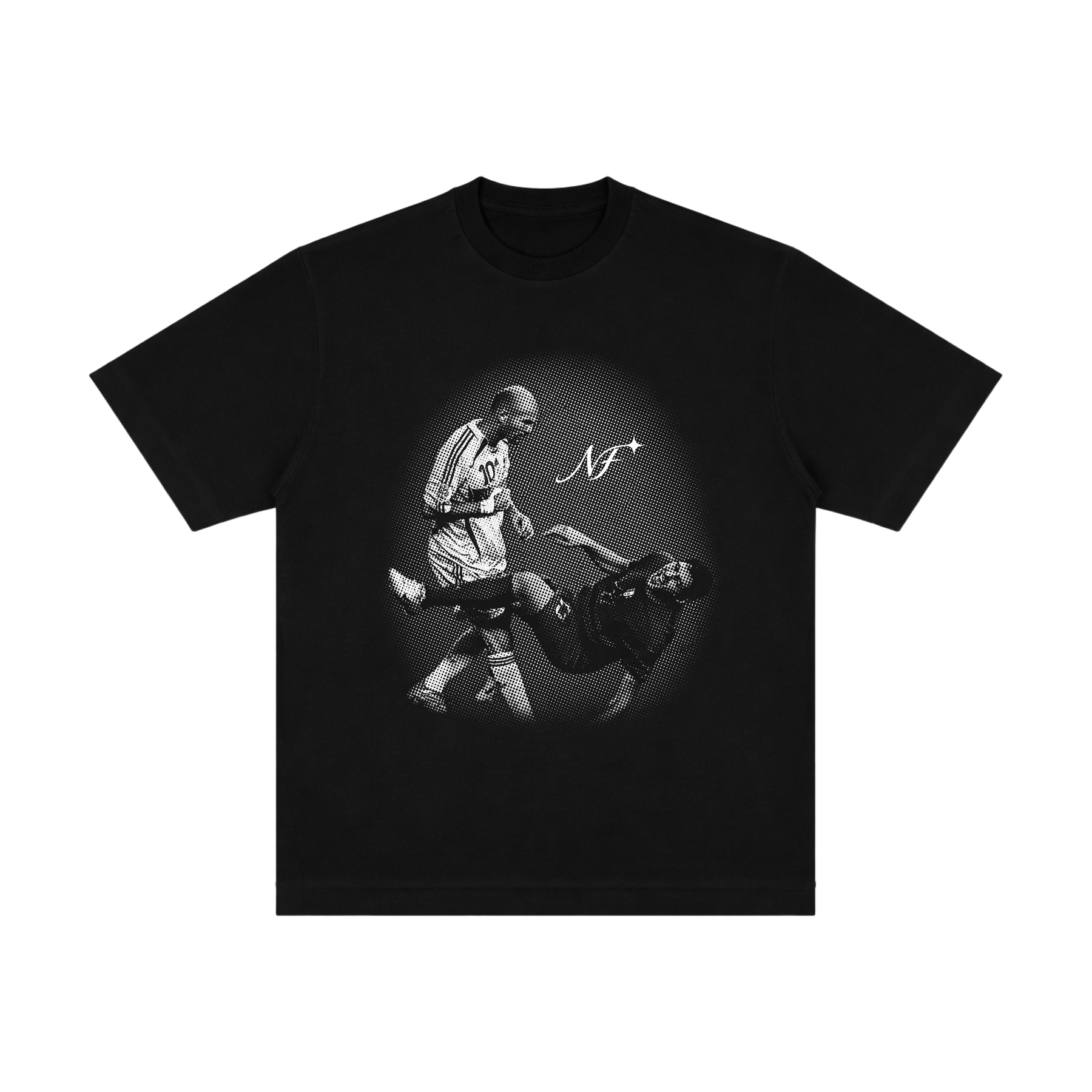 Camiseta "Zidane Cabeçada" - Oversized Preta