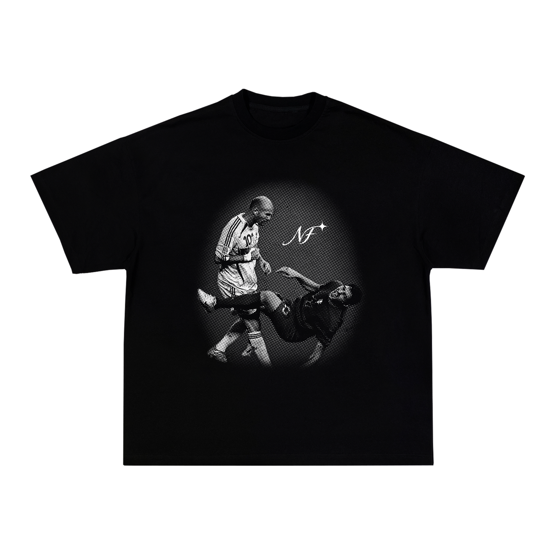 Camiseta "Zidane Cabeçada" - Boxy Preta