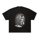 Camiseta Zidane Taça - Boxy Preta