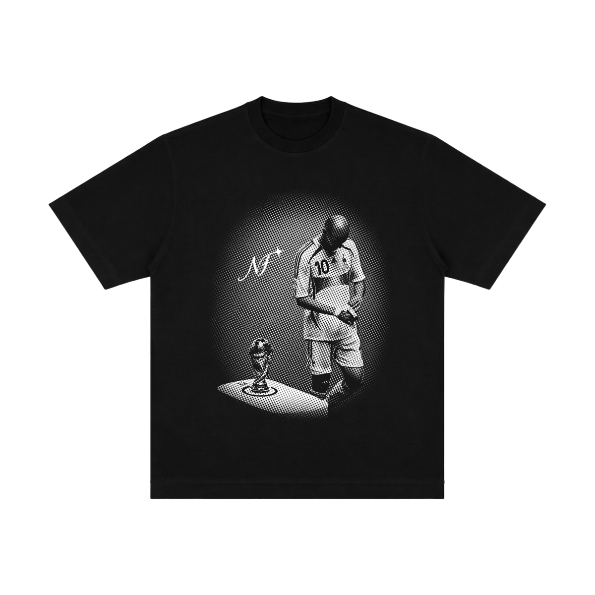 Camiseta "Zidane Taça" - Oversized Preta