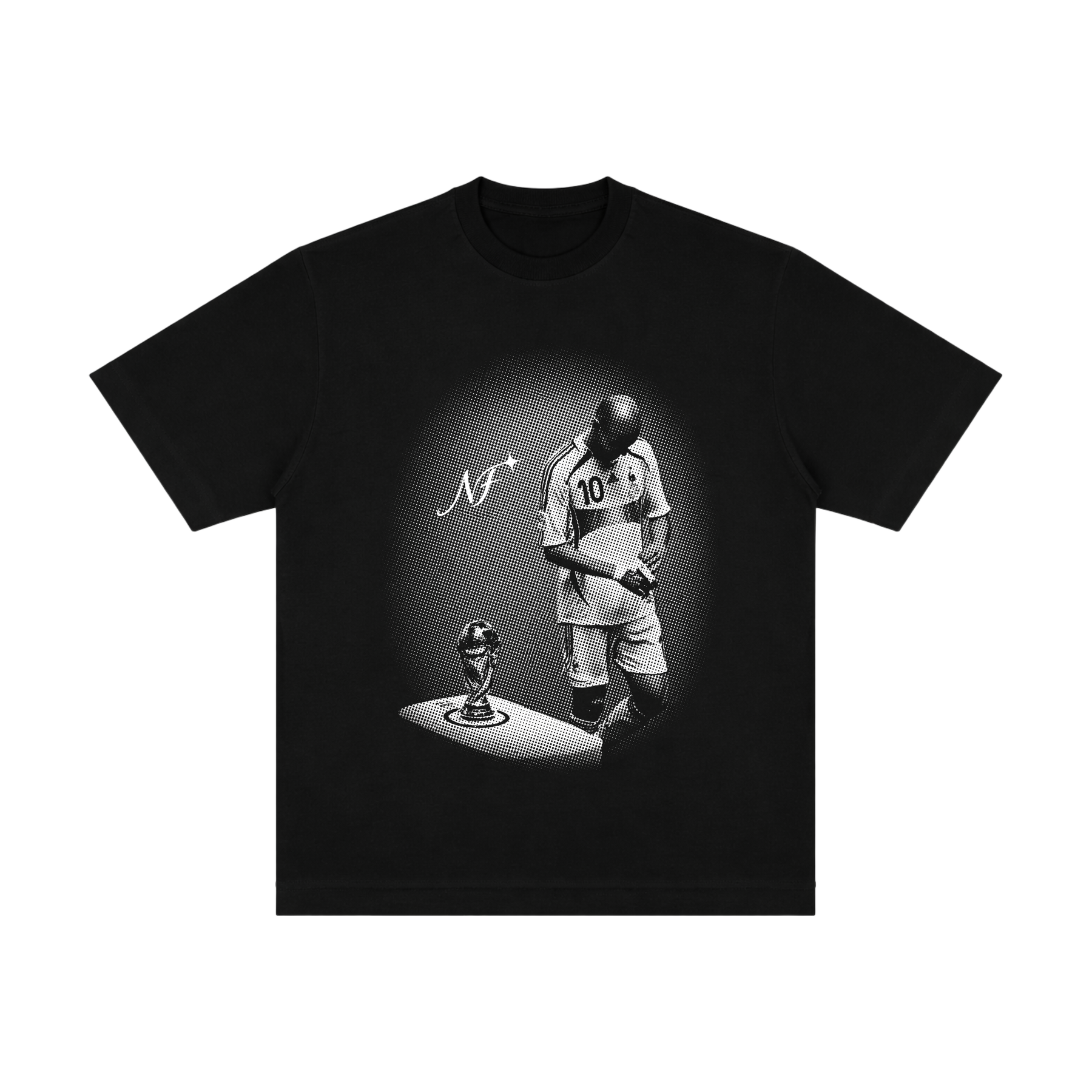 Camiseta "Zidane Taça" - Oversized Preta