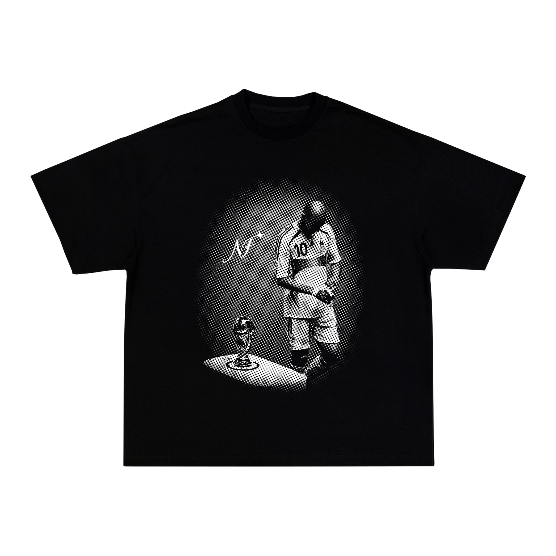 Camiseta "Zidane Taça" - Boxy Preta