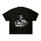Camiseta É Tois - P&B - Boxy Preta