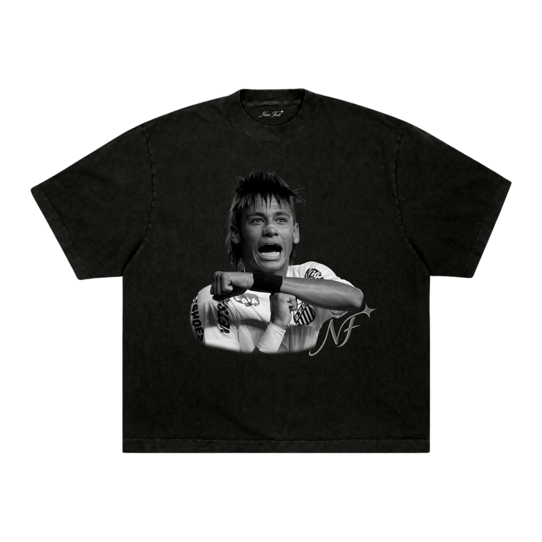 Camiseta É Tois - P&B - Boxy Preta