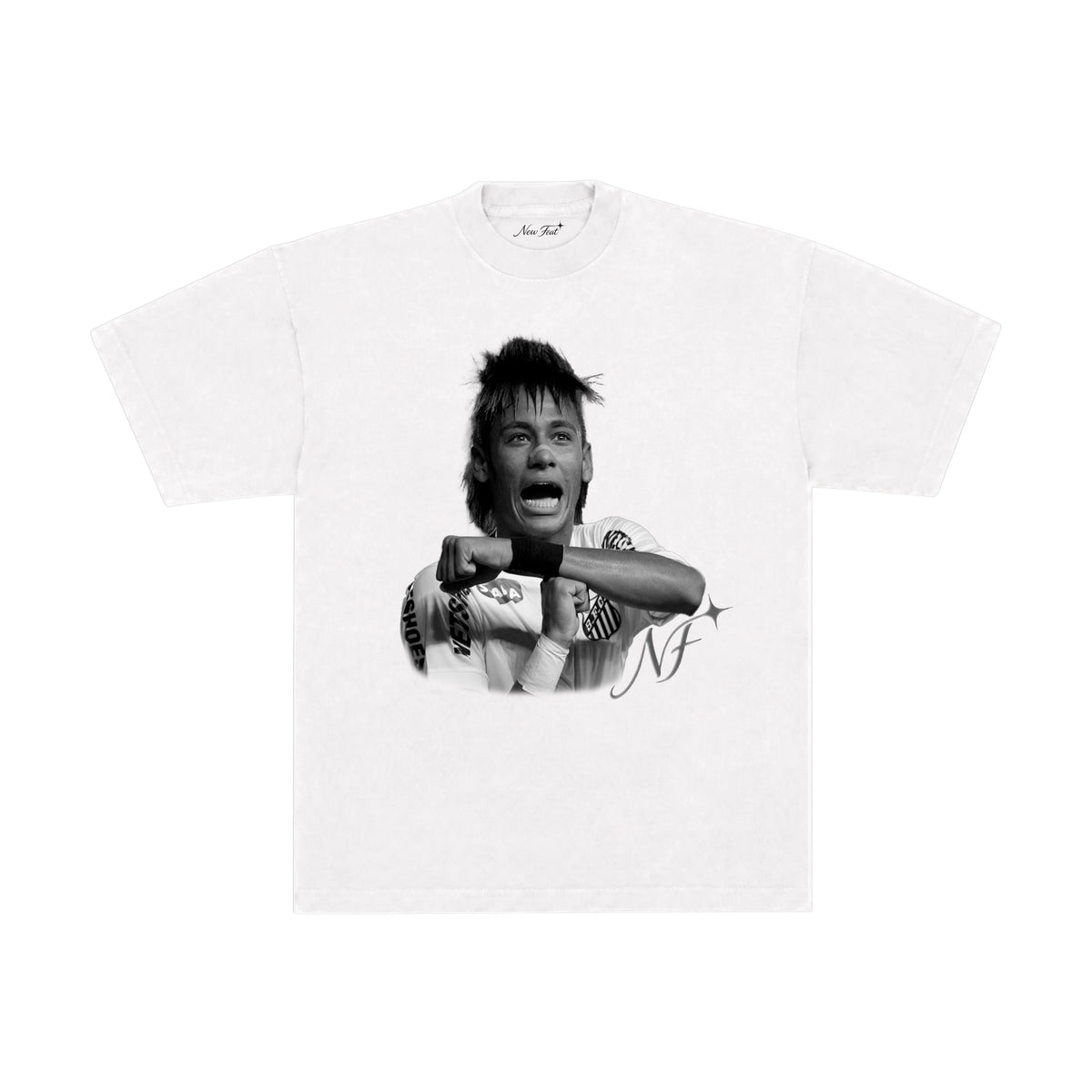 Camiseta É Tois - P&B - Oversized Branca