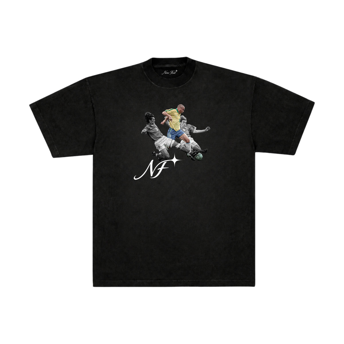 Camiseta Ronaldo Solo - Oversized Preta
