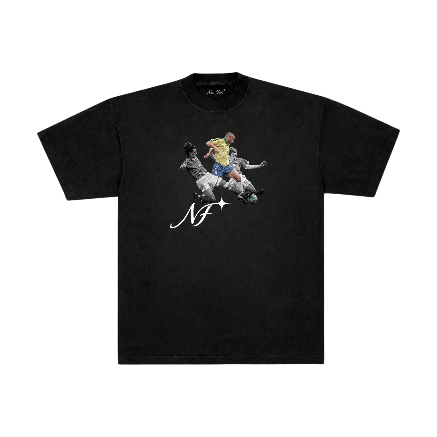 Camiseta Ronaldo Solo - Oversized Preta